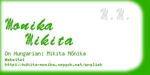 monika mikita business card